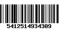 Código de Barras 5412514934309