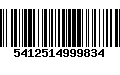 Código de Barras 5412514999834