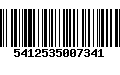 Código de Barras 5412535007341