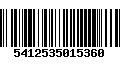 Código de Barras 5412535015360