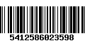 Código de Barras 5412586023598