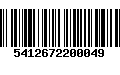 Código de Barras 5412672200049