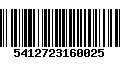 Código de Barras 5412723160025