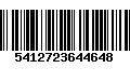 Código de Barras 5412723644648