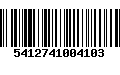 Código de Barras 5412741004103