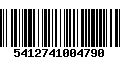 Código de Barras 5412741004790