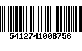 Código de Barras 5412741006756