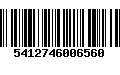 Código de Barras 5412746006560