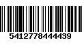 Código de Barras 5412778444439