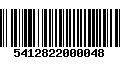 Código de Barras 5412822000048