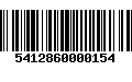 Código de Barras 5412860000154