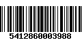 Código de Barras 5412860003988