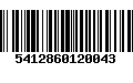 Código de Barras 5412860120043