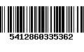 Código de Barras 5412860335362