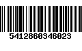 Código de Barras 5412860346023