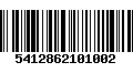 Código de Barras 5412862101002