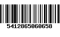 Código de Barras 5412865060658