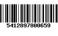 Código de Barras 5412897800659