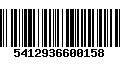 Código de Barras 5412936600158