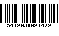 Código de Barras 5412939921472