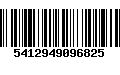 Código de Barras 5412949096825