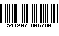 Código de Barras 5412971006700