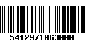 Código de Barras 5412971063000