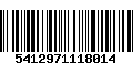 Código de Barras 5412971118014