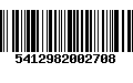 Código de Barras 5412982002708