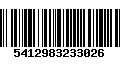 Código de Barras 5412983233026