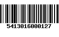 Código de Barras 5413016000127