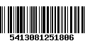 Código de Barras 5413081251806