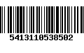 Código de Barras 5413110538502