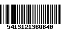 Código de Barras 5413121360840