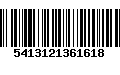 Código de Barras 5413121361618