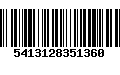 Código de Barras 5413128351360