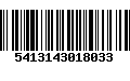 Código de Barras 5413143018033