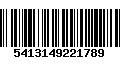 Código de Barras 5413149221789