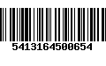 Código de Barras 5413164500654