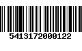 Código de Barras 5413172000122