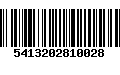 Código de Barras 5413202810028