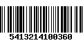 Código de Barras 5413214100360