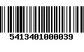 Código de Barras 5413401000039