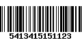 Código de Barras 5413415151123