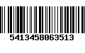 Código de Barras 5413458063513