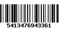 Código de Barras 5413476943361