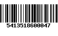 Código de Barras 5413518600047