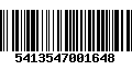 Código de Barras 5413547001648