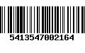 Código de Barras 5413547002164