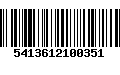 Código de Barras 5413612100351